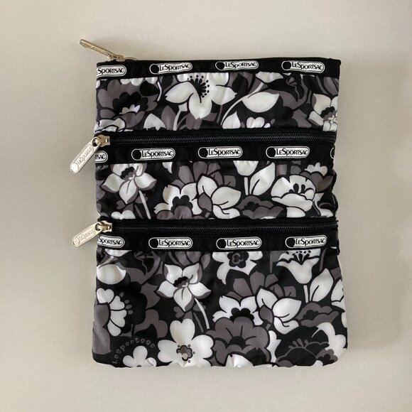 LeSportsac 3 zipper crossbody, shoulder bag, or pouch - Picture 1 of 16
